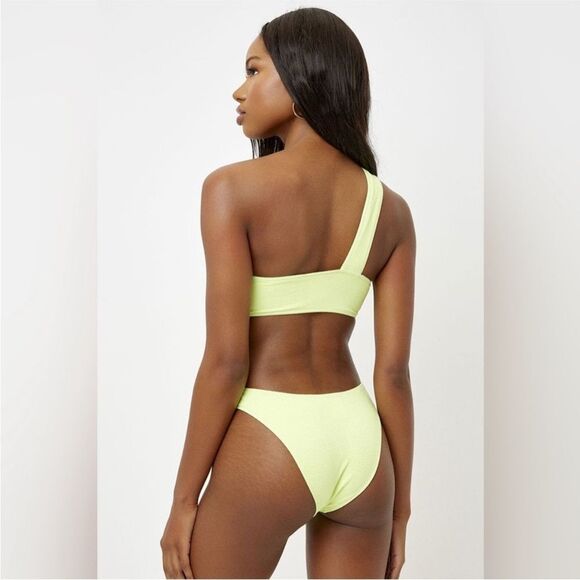 NWT Frankie’s Bikinis zuma brikini top in sundance bright lemon lime - Picture 3 of 8